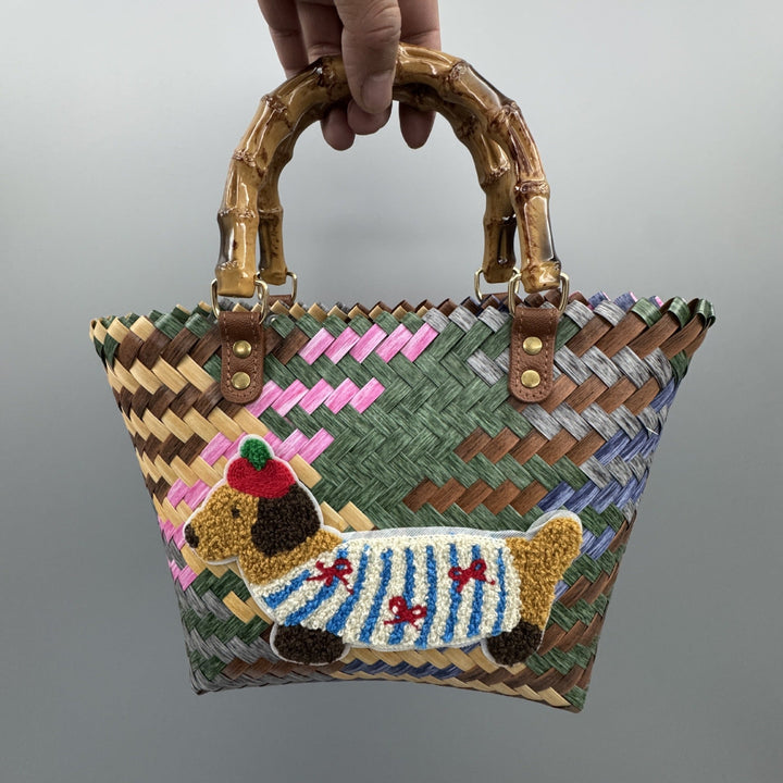 Playful and Handmade Basket Bag