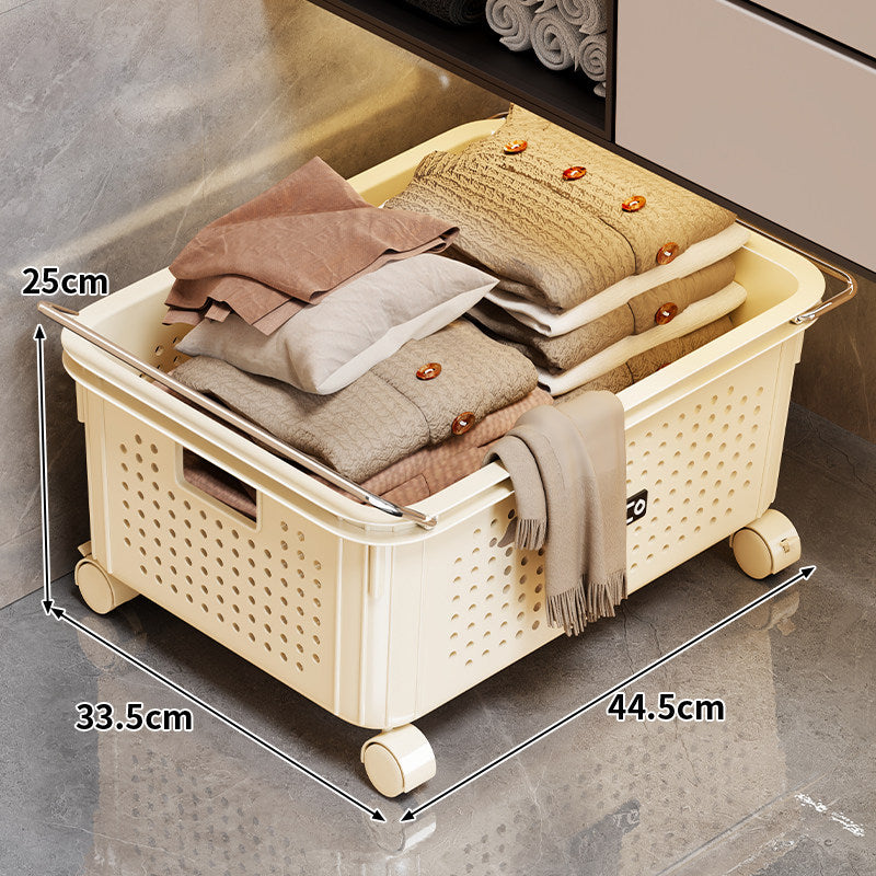 Ventilated Rolling Laundry Hamper with Removable Inner Basket and Locking Wheels