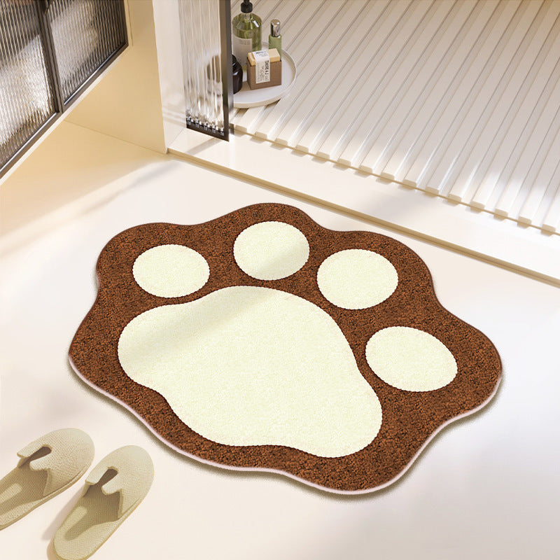Fun Paw Print Bath Mat