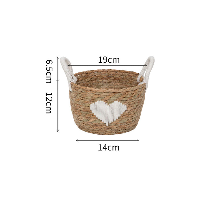 Braided storage basket