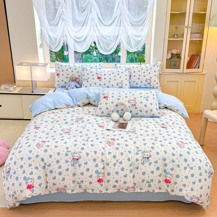 Playful Cartoon-Themed Duvet Cover Set1792692729