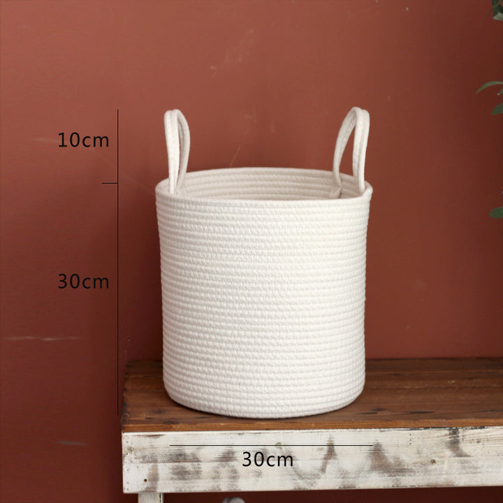 Stylish storage basket with handles