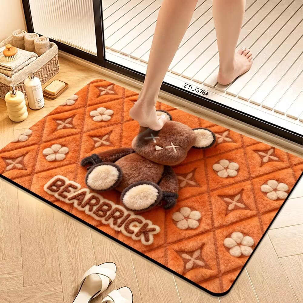 Plush Cartoon Themed Bath Mat