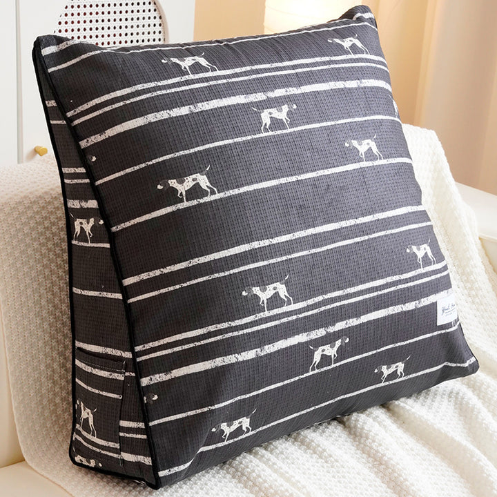 Decorative Dog Print Throw Pillow for Home Decor