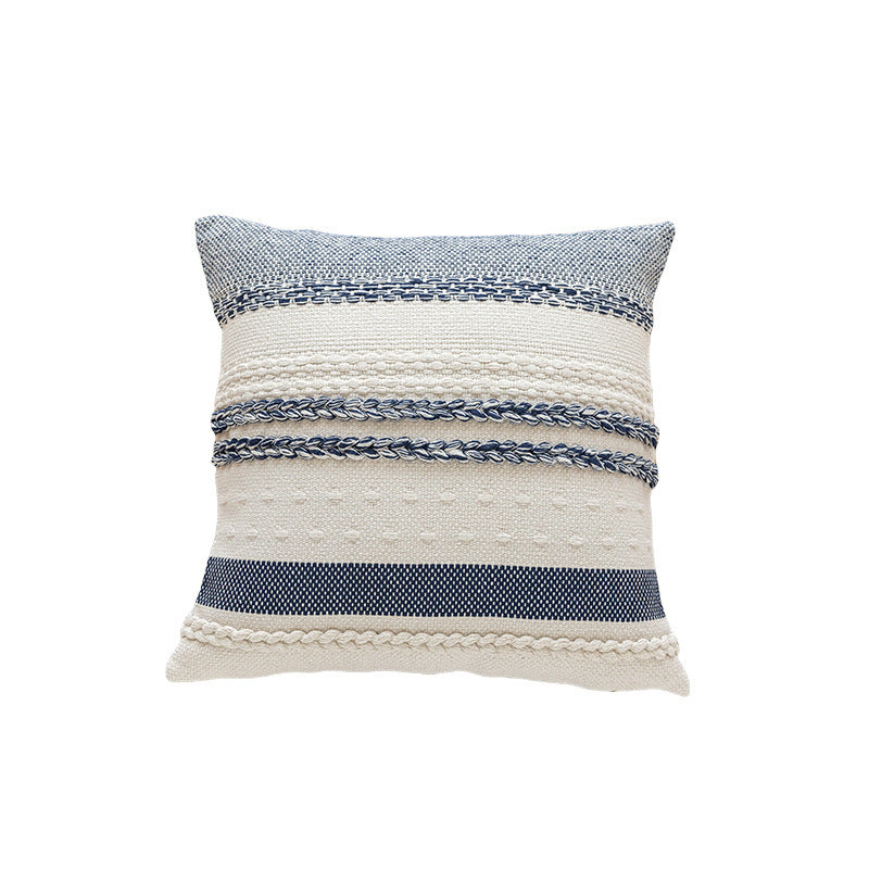 Textured Striped Decorative Cushion