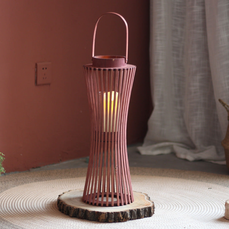 Modern lantern with braided design