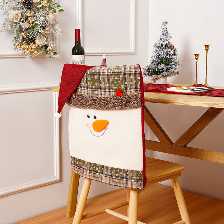 Festive snowman chair cover
