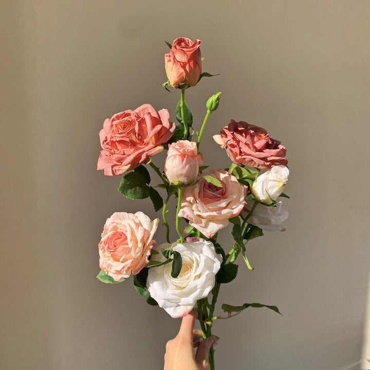 Realistic Artificial Rose Stem Arrangement