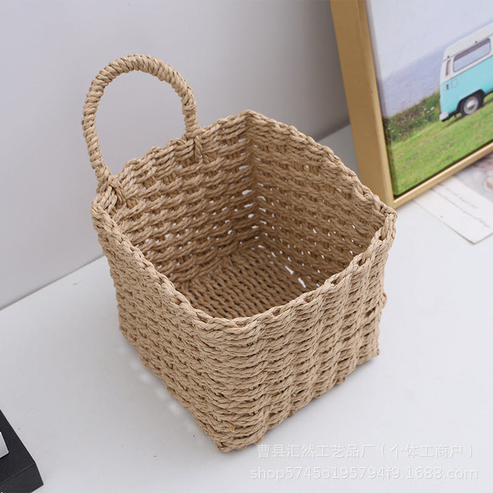 Natural Fiber Handwoven Storage Basket