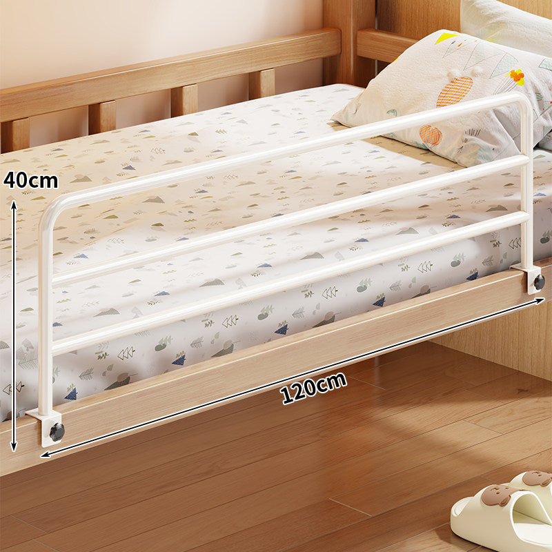 Foldable Mesh-Lined Clamp-On Child Bed Safety Guard Rail with Padded Panel