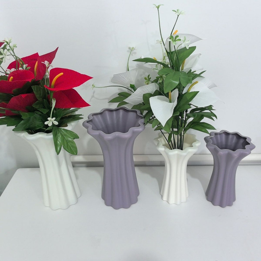 Sculpted Decorative Floral Vase