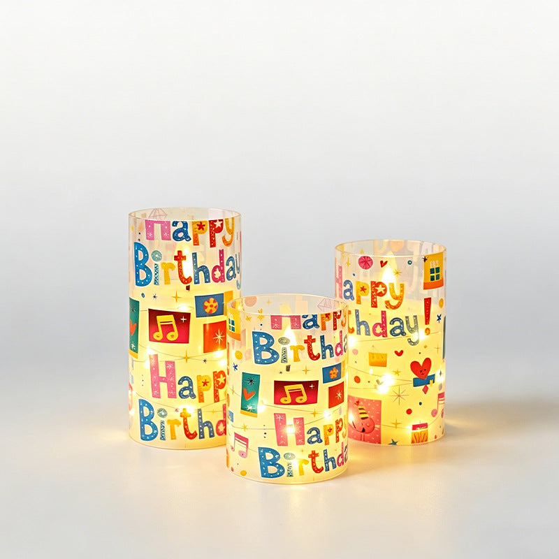 Decorative birthday candle