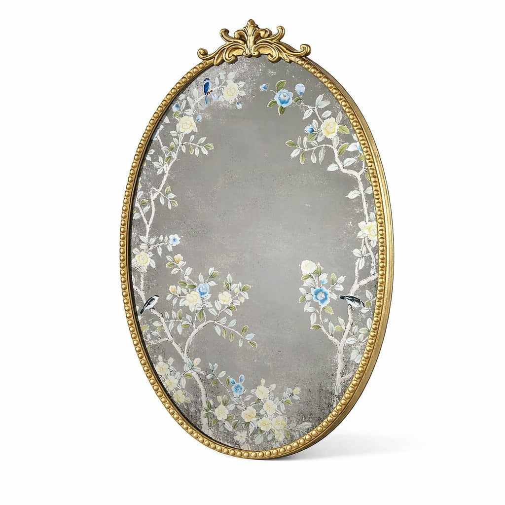 Ornate Floral Wall Mirror