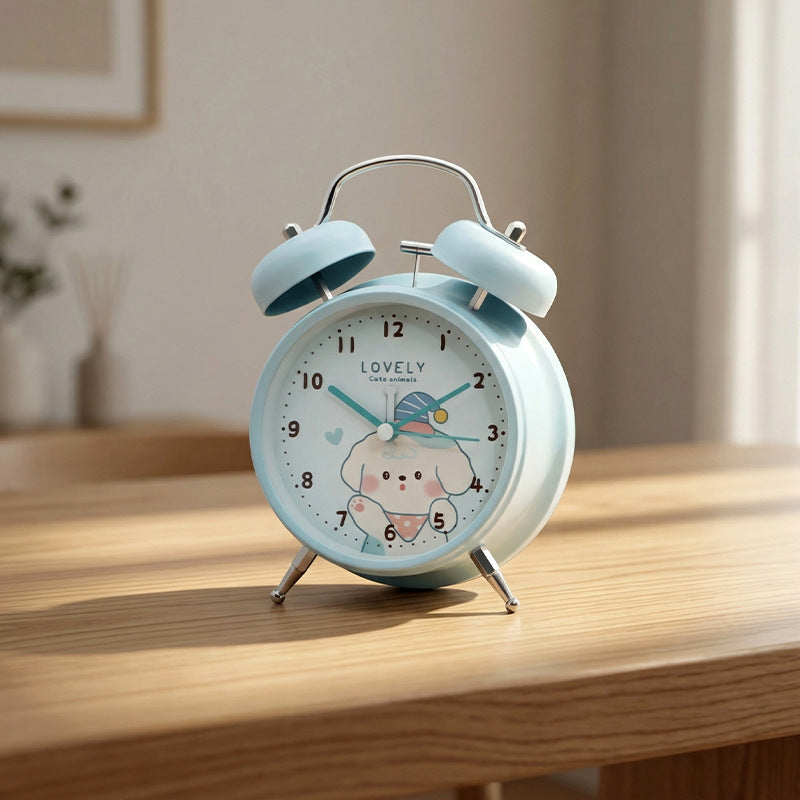 Child-friendly alarm clock with cute animal design