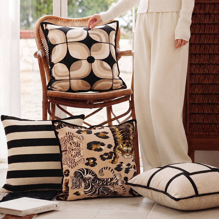Decorative Animal-Print Throw Pillow