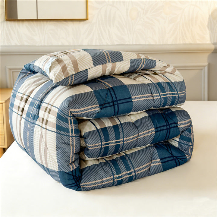 Ultra-Soft Grid Pattern Comforter