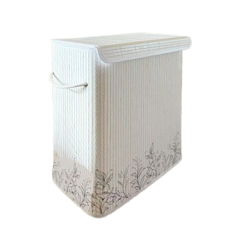 Natural Bamboo Laundry Basket with Lid