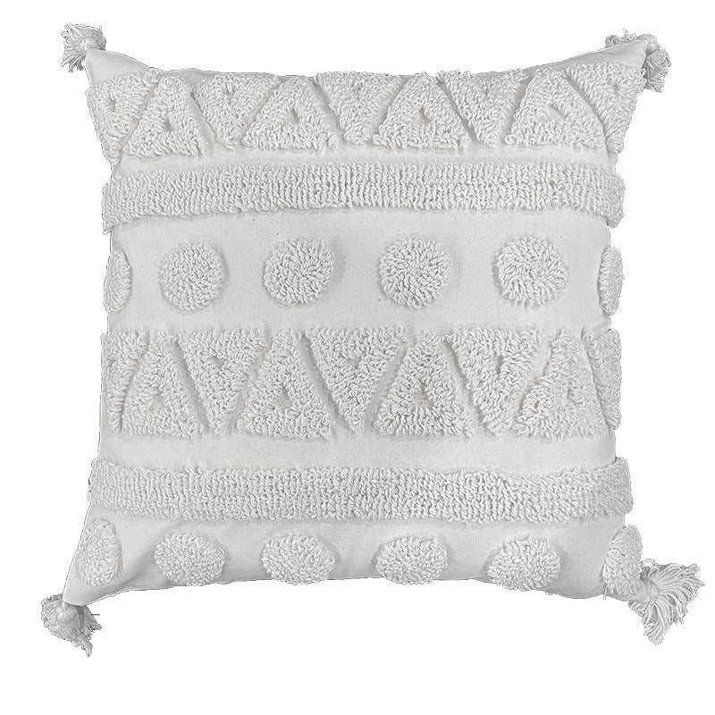 Textured Fabric Throw Pillow