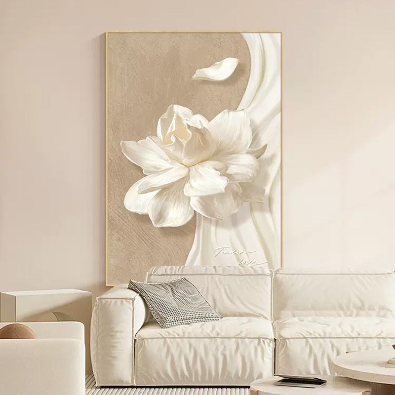 Elegant Floral Relief Artwork