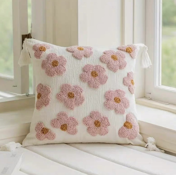 Textured Boho Throw Pillow