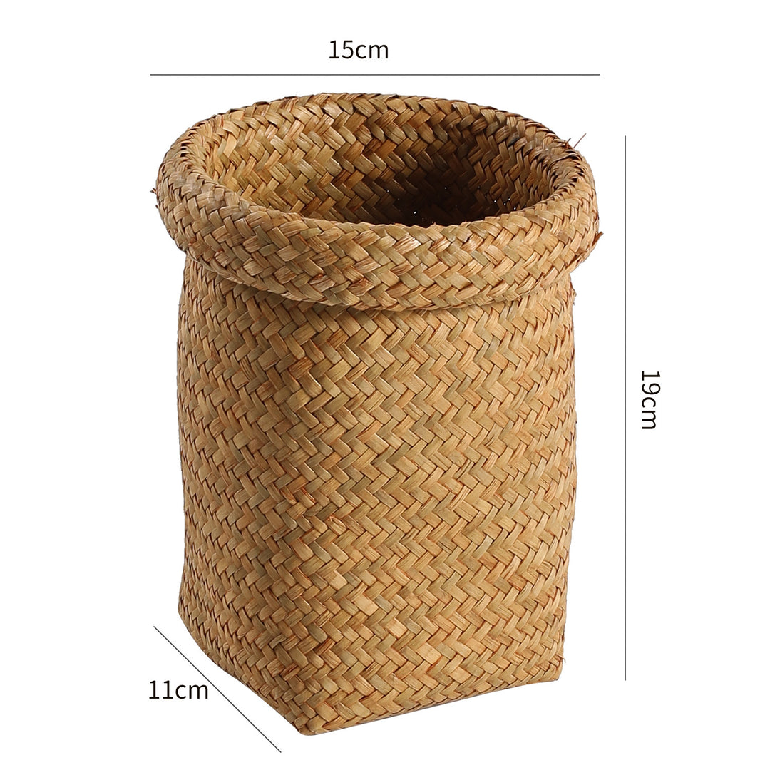 Handcrafted Natural Fiber Storage Basket