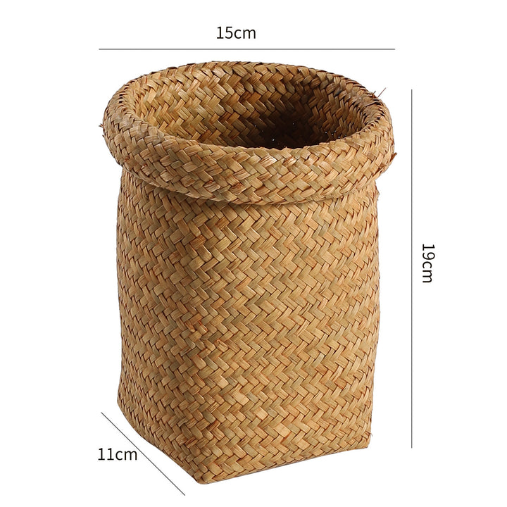 Handcrafted Natural Fiber Storage Basket