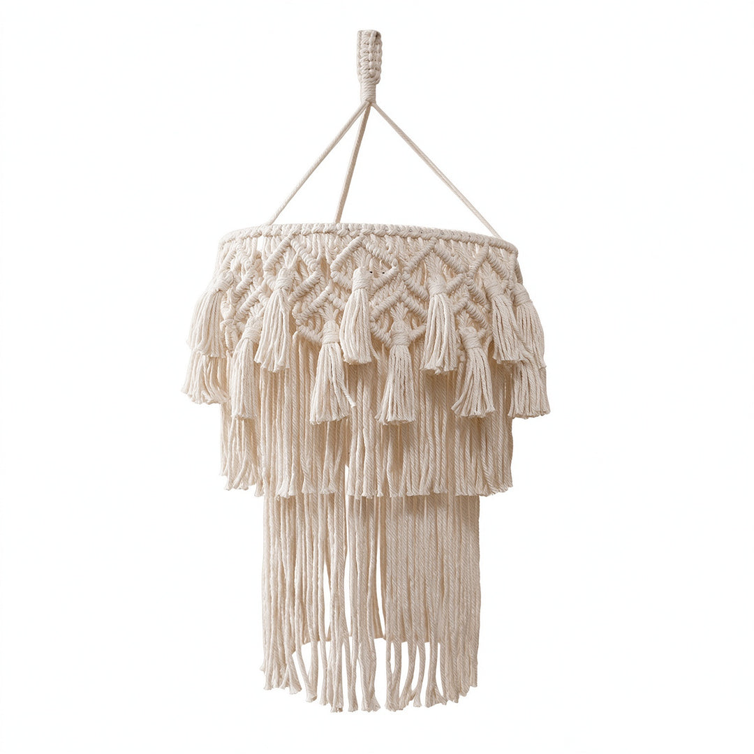 Macrame Hanging Decorative Light Fixture