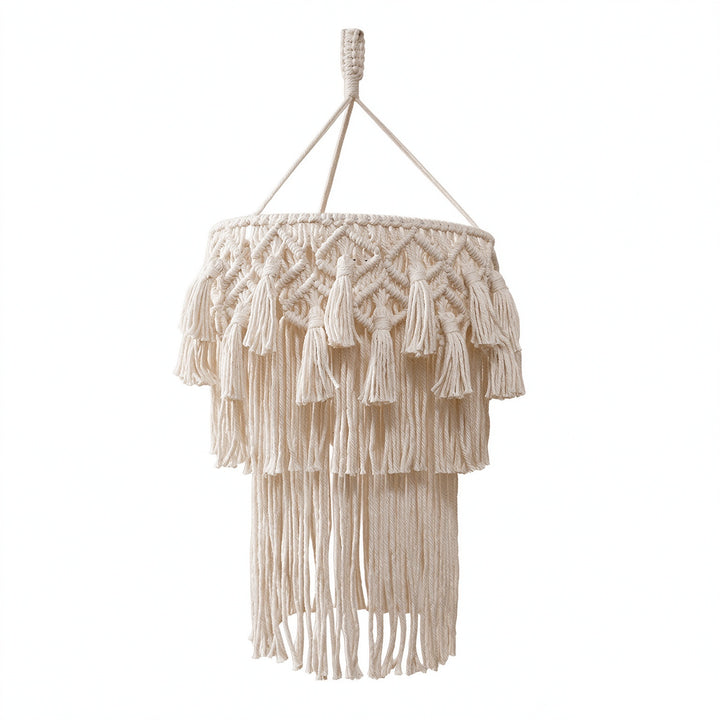 Macrame Hanging Decorative Light Fixture