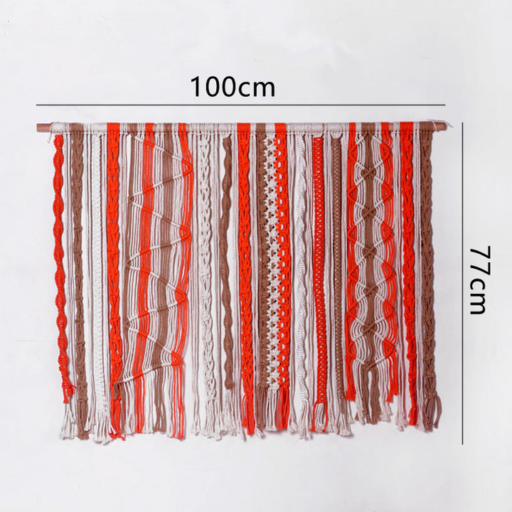 Wall hanging made of woven material
