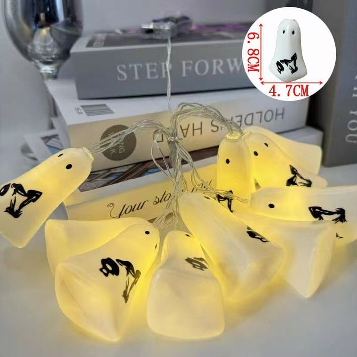 Decorative Halloween LED Pumpkin Ghost Bat String Lights