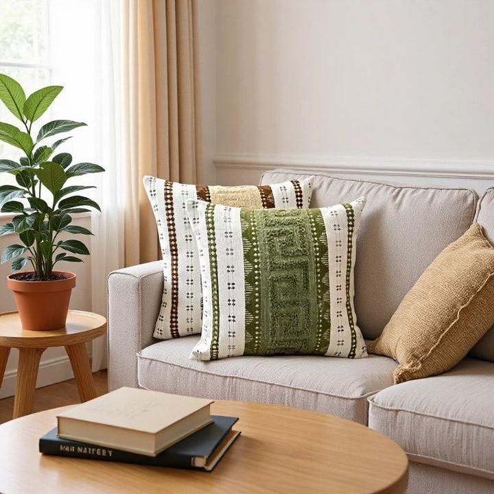 Textured Bohemian Decorative Cushion
