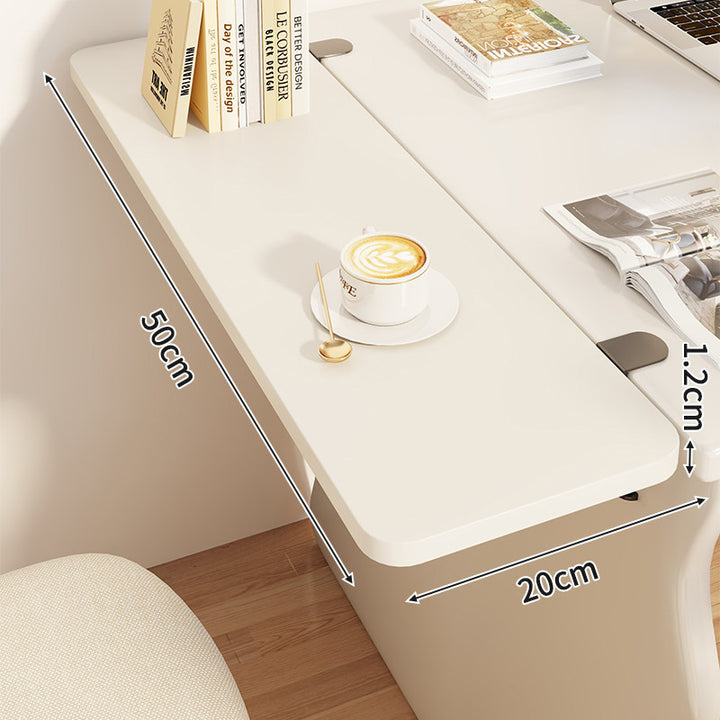 Slim Clamp-On Folding Side Desk Shelf Tray