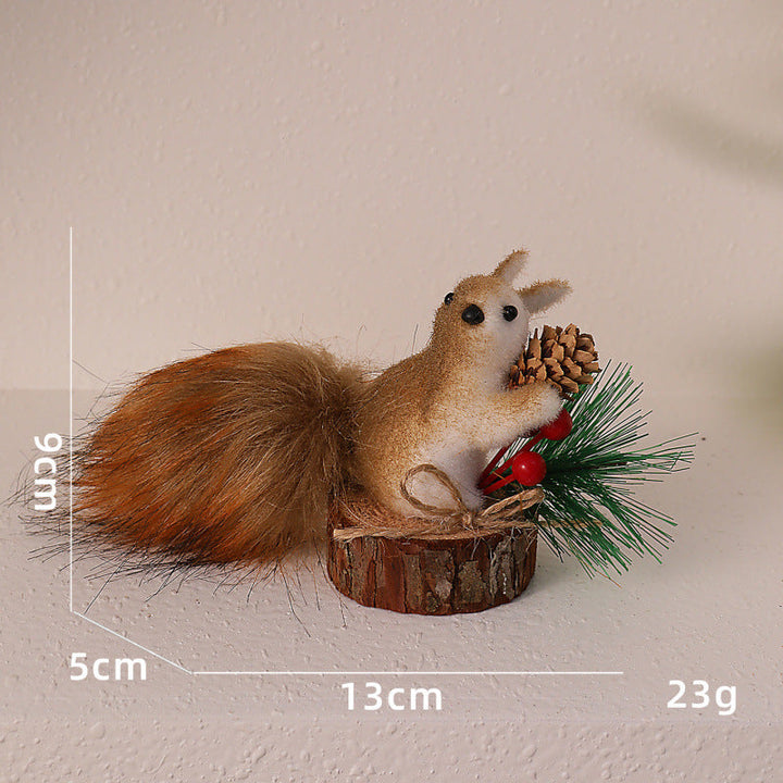 Cute decoration figure with squirrel motif
