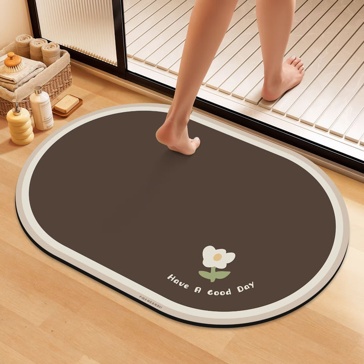 Artistic Floral Bath Mat
