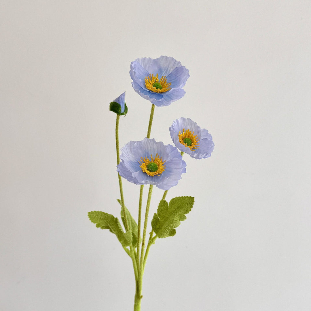 Realistic Poppy Floral Stem for Flower Arrangements