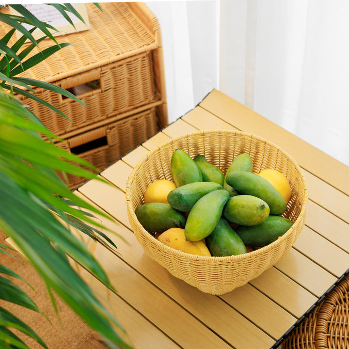 Round Decorative Woven Basket