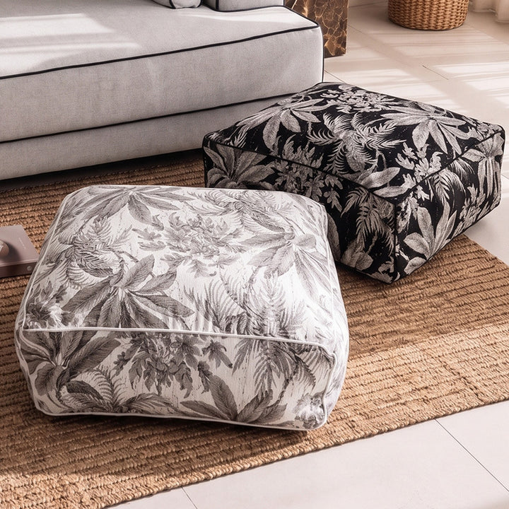 Floral Print Home Ottoman