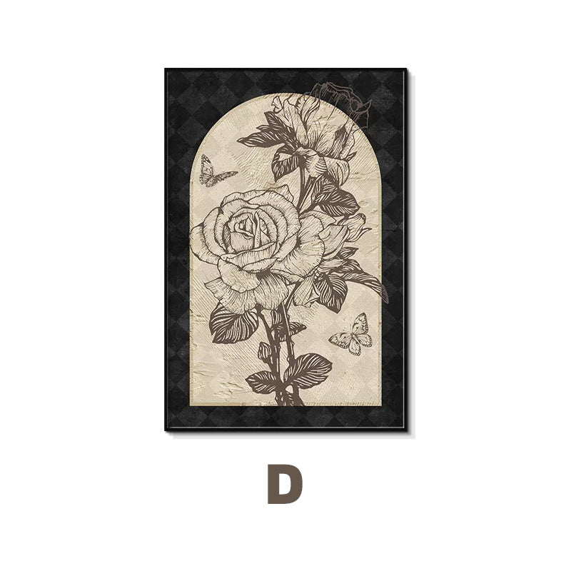Floral Pattern Framed Wall Art