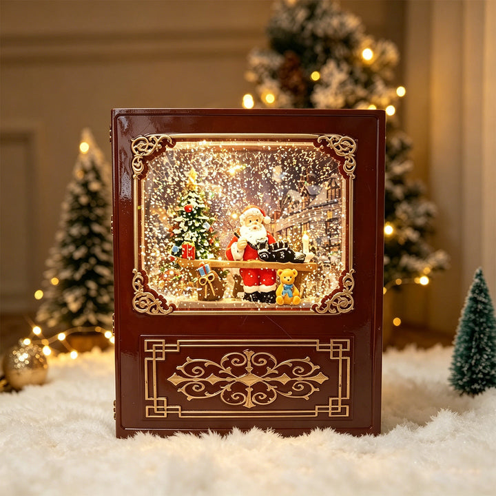 Christmas tree decoration with snow globe