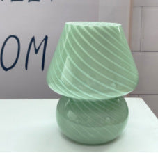 Glass Mosaic Mushroom Table Lamp