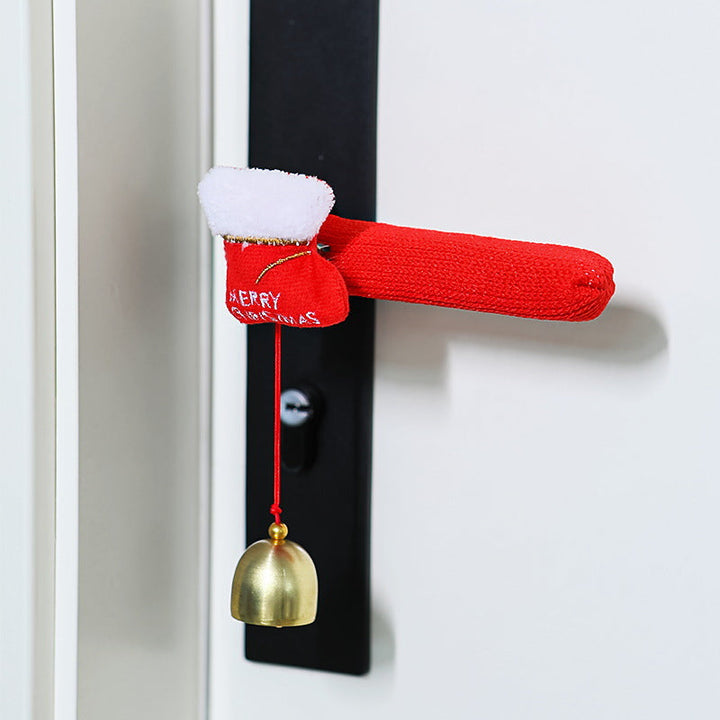 Door handle decoration with Santa Claus