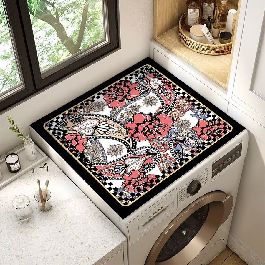 Floral Patterned Laundry Room Top Cover