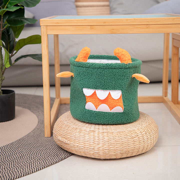 Storage basket in cute monster design
