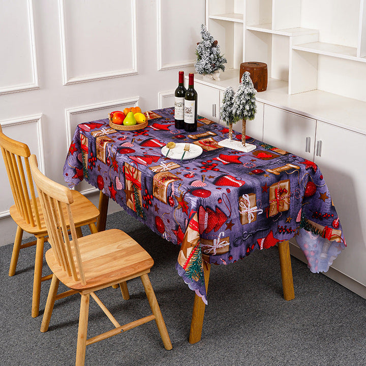 Festive tablecloth with Christmas motif