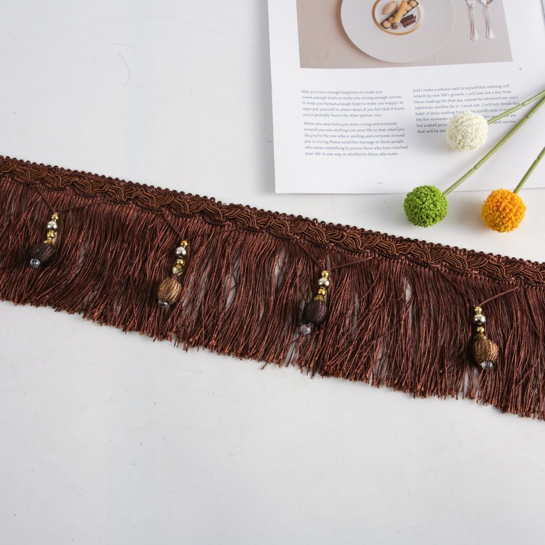 Luxury Fringe Braid with Bead Trim