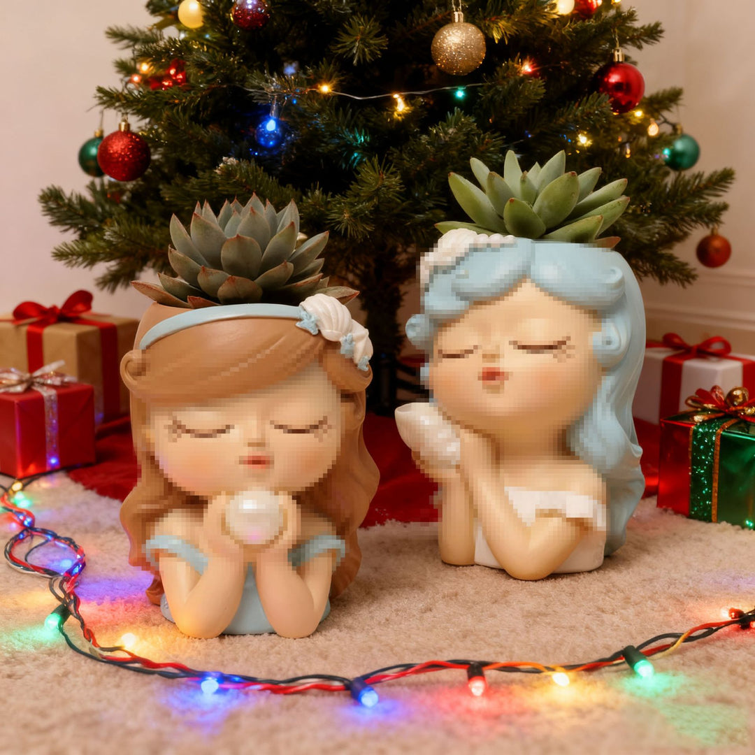 Charming Ceramic Girl Figurine