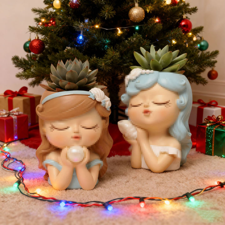 Charming Ceramic Girl Figurine