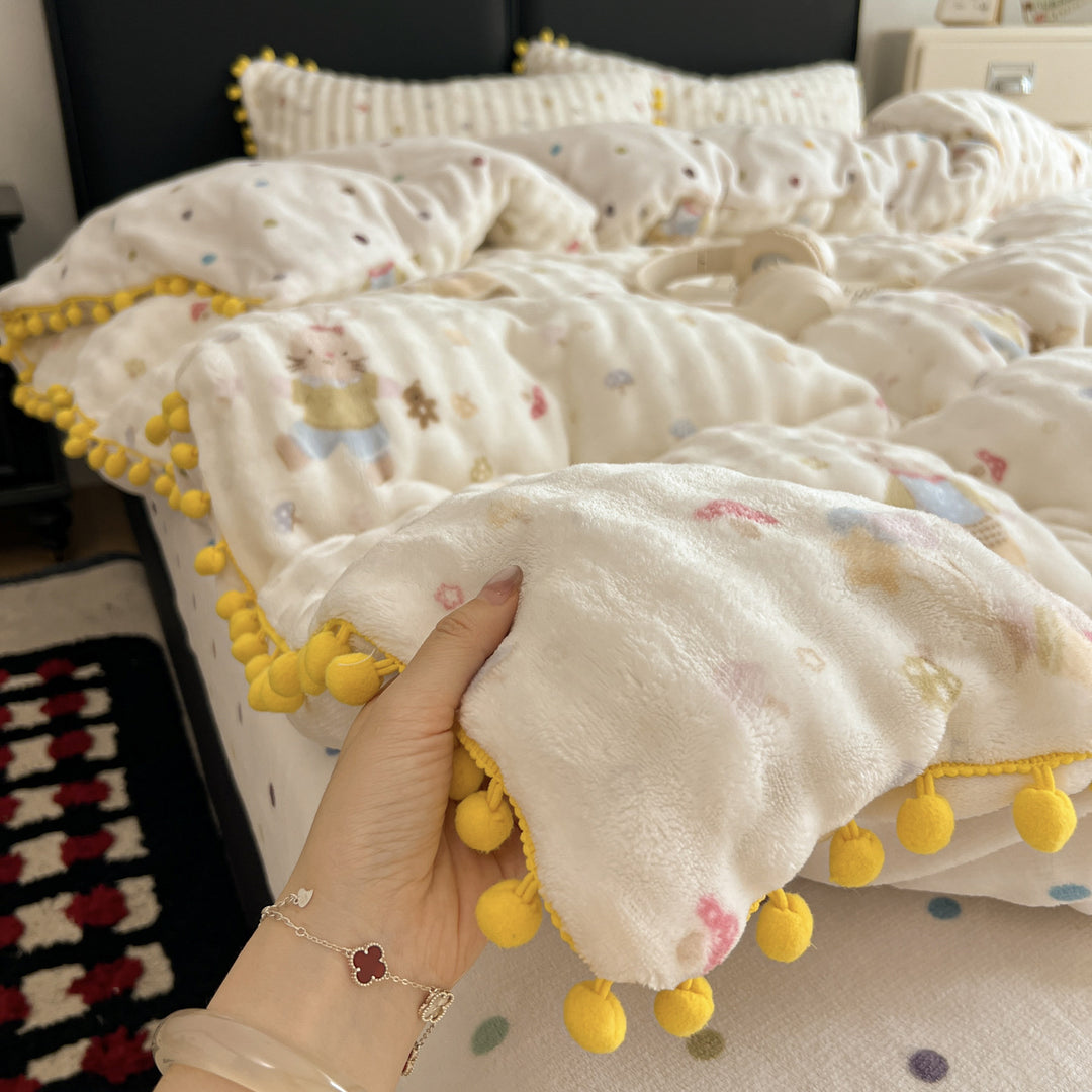 Soft Textured Bedspread Set