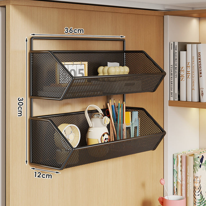 Over-Cabinet Mesh Hanging Storage Basket Shelf Organizer