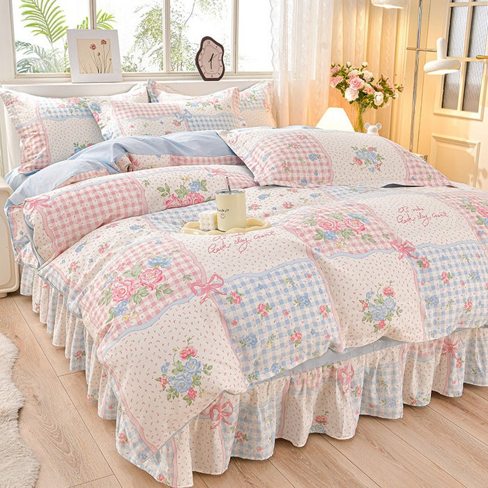 Floral Design Comforter Set